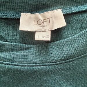 LOFT Teal Knit Top